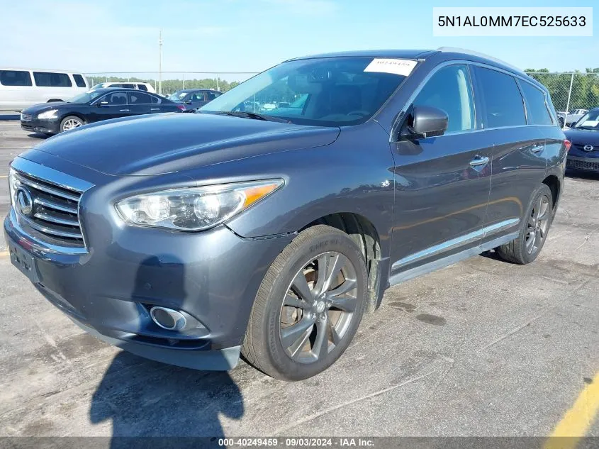 2014 Infiniti Qx60 VIN: 5N1AL0MM7EC525633 Lot: 40249459