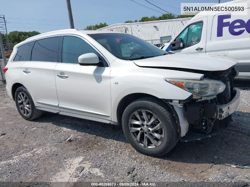 2014 Infiniti Qx60 VIN: 5N1AL0MN5EC500593 Lot: 40269073