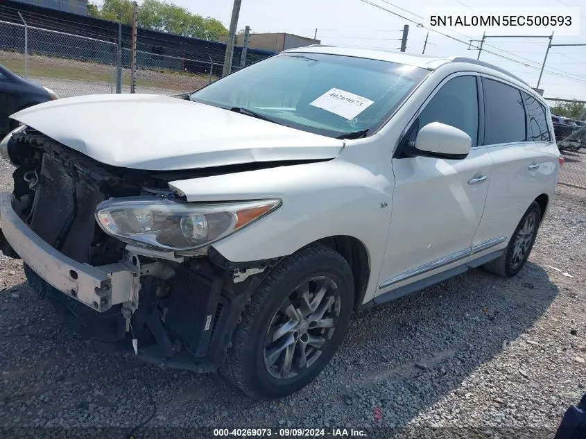 5N1AL0MN5EC500593 2014 Infiniti Qx60