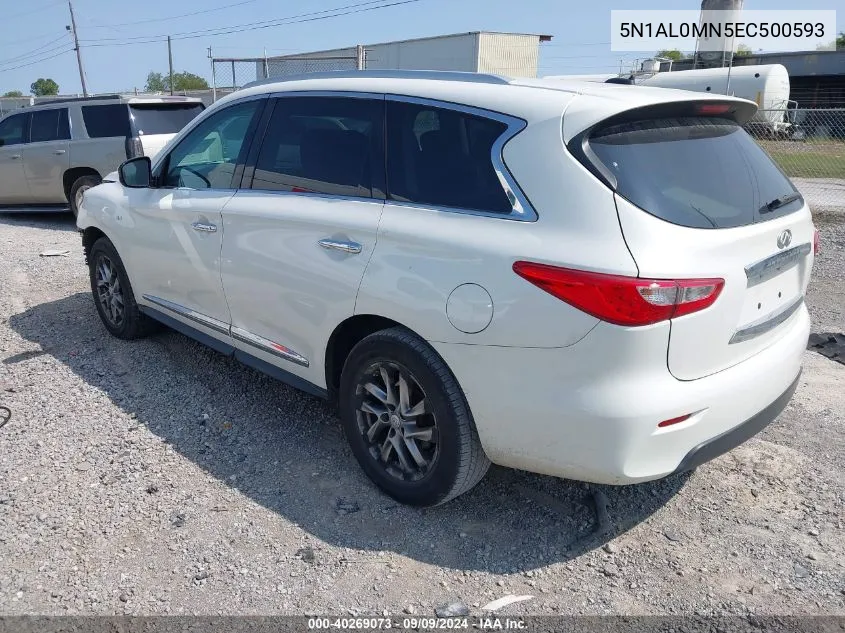 5N1AL0MN5EC500593 2014 Infiniti Qx60