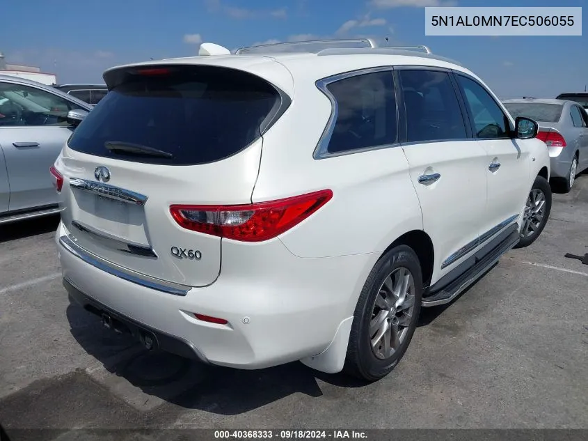 2014 Infiniti Qx60 VIN: 5N1AL0MN7EC506055 Lot: 40368333