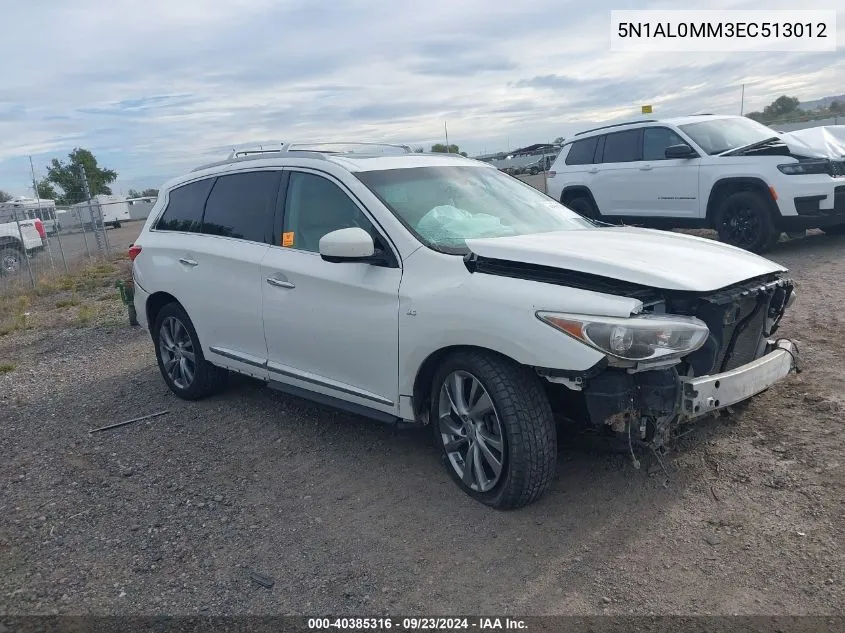 2014 Infiniti Qx60 VIN: 5N1AL0MM3EC513012 Lot: 40385316