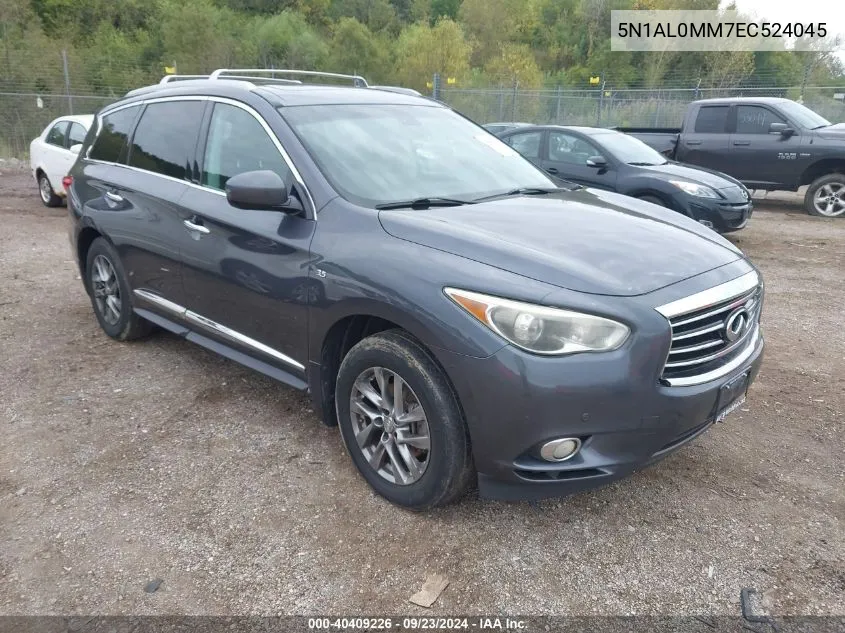 2014 Infiniti Qx60 VIN: 5N1AL0MM7EC524045 Lot: 40409226