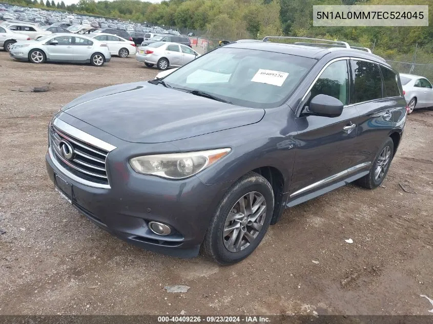 2014 Infiniti Qx60 VIN: 5N1AL0MM7EC524045 Lot: 40409226