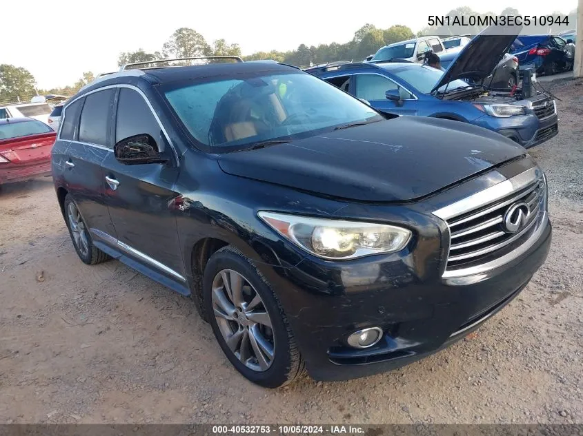 2014 Infiniti Qx60 VIN: 5N1AL0MN3EC510944 Lot: 40532753