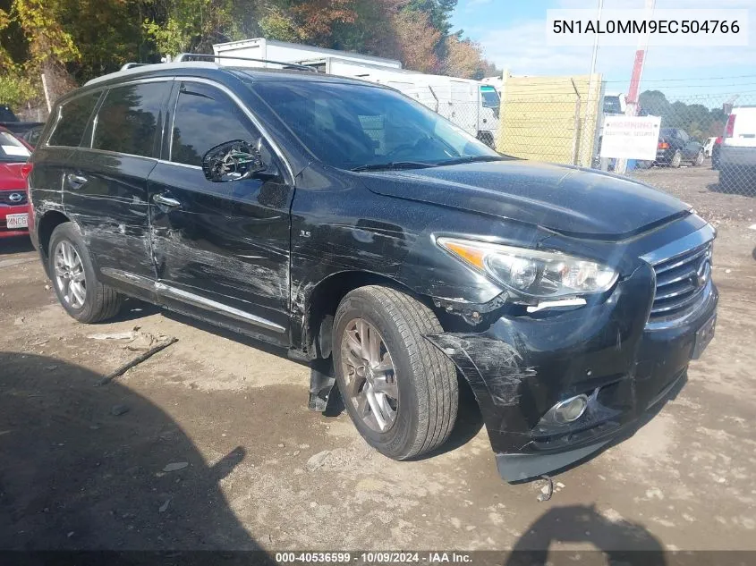 2014 Infiniti Qx60 VIN: 5N1AL0MM9EC504766 Lot: 40536599