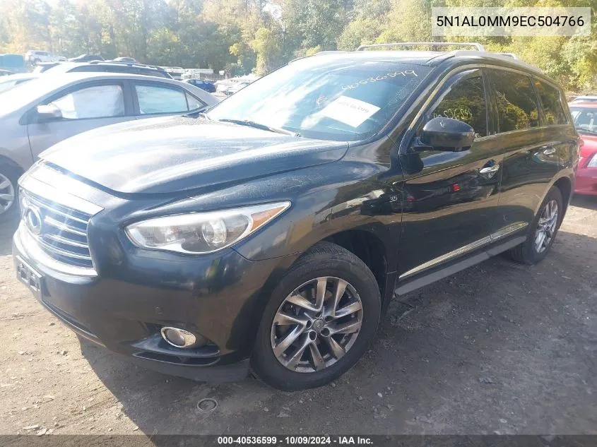 2014 Infiniti Qx60 VIN: 5N1AL0MM9EC504766 Lot: 40536599