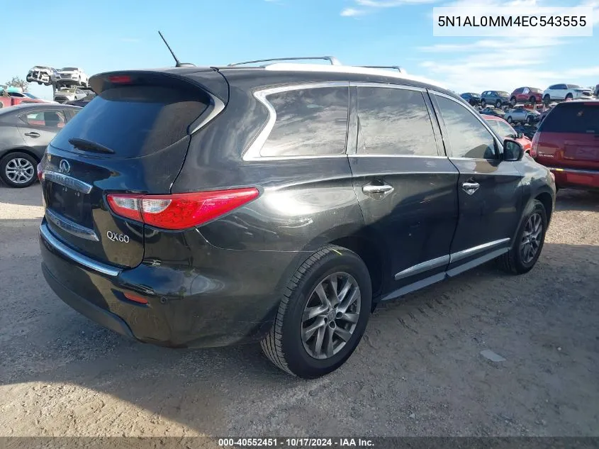 5N1AL0MM4EC543555 2014 Infiniti Qx60