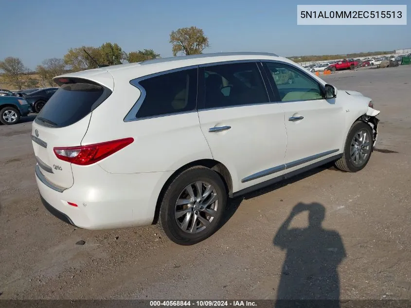 2014 Infiniti Qx60 VIN: 5N1AL0MM2EC515513 Lot: 40568844