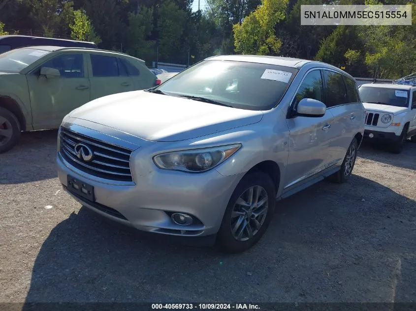 2014 Infiniti Qx60 VIN: 5N1AL0MM5EC515554 Lot: 40569733