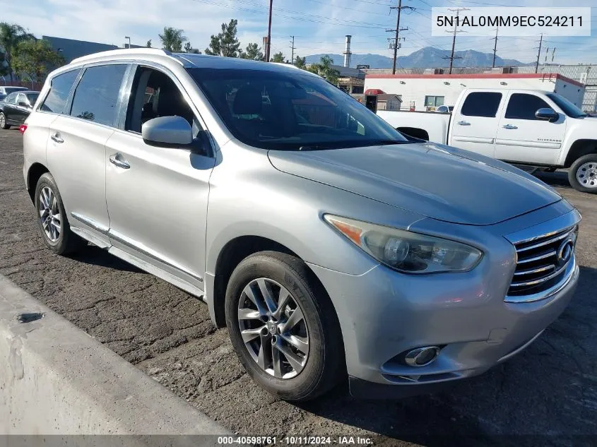 2014 Infiniti Qx60 VIN: 5N1AL0MM9EC524211 Lot: 40598761