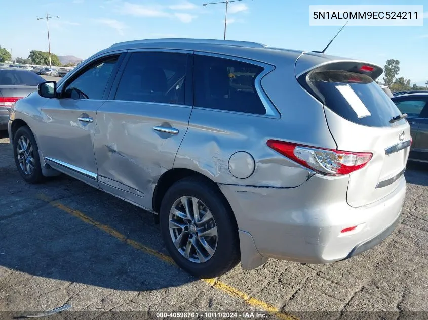 2014 Infiniti Qx60 VIN: 5N1AL0MM9EC524211 Lot: 40598761