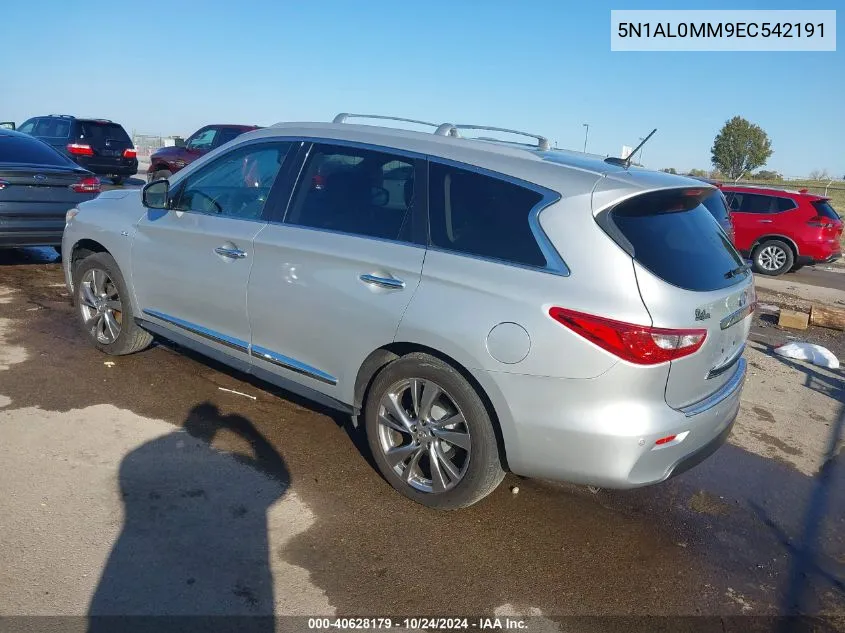 2014 Infiniti Qx60 VIN: 5N1AL0MM9EC542191 Lot: 40628179