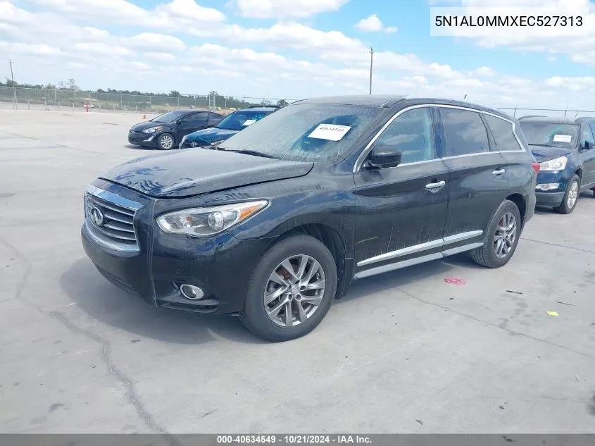 2014 Infiniti Qx60 VIN: 5N1AL0MMXEC527313 Lot: 40634549