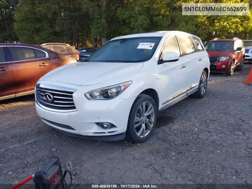 2014 Infiniti Qx60 Hybrid VIN: 5N1CL0MM6EC552699 Lot: 40638195