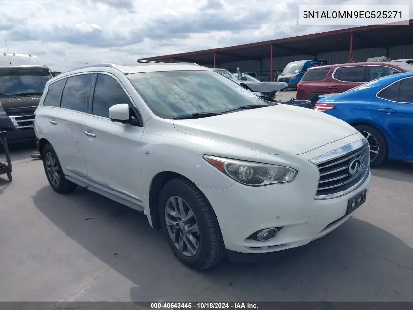 2014 Infiniti Qx60 VIN: 5N1AL0MN9EC525271 Lot: 40643445