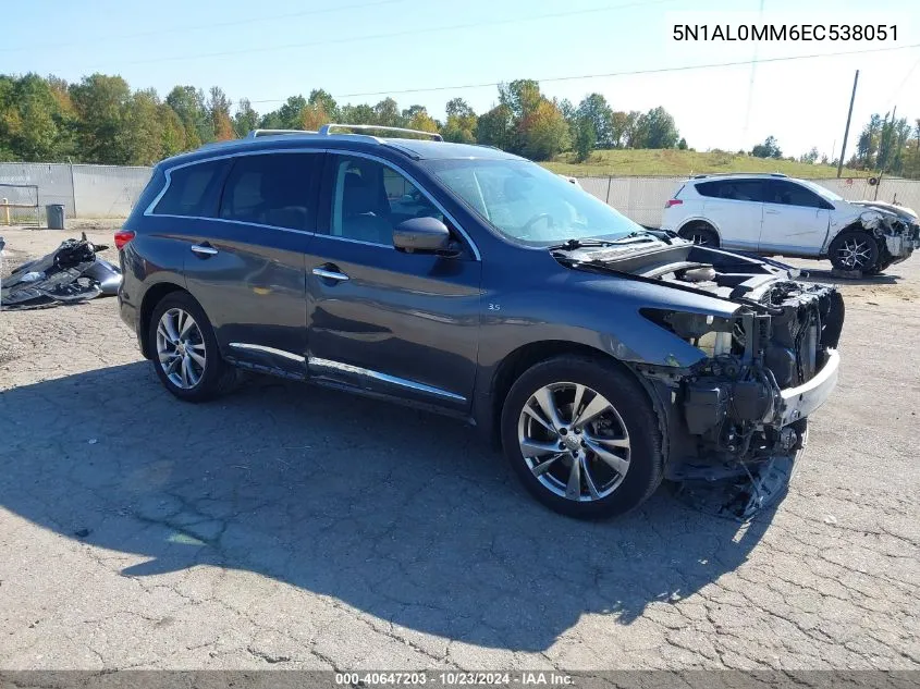 2014 Infiniti Qx60 VIN: 5N1AL0MM6EC538051 Lot: 40647203