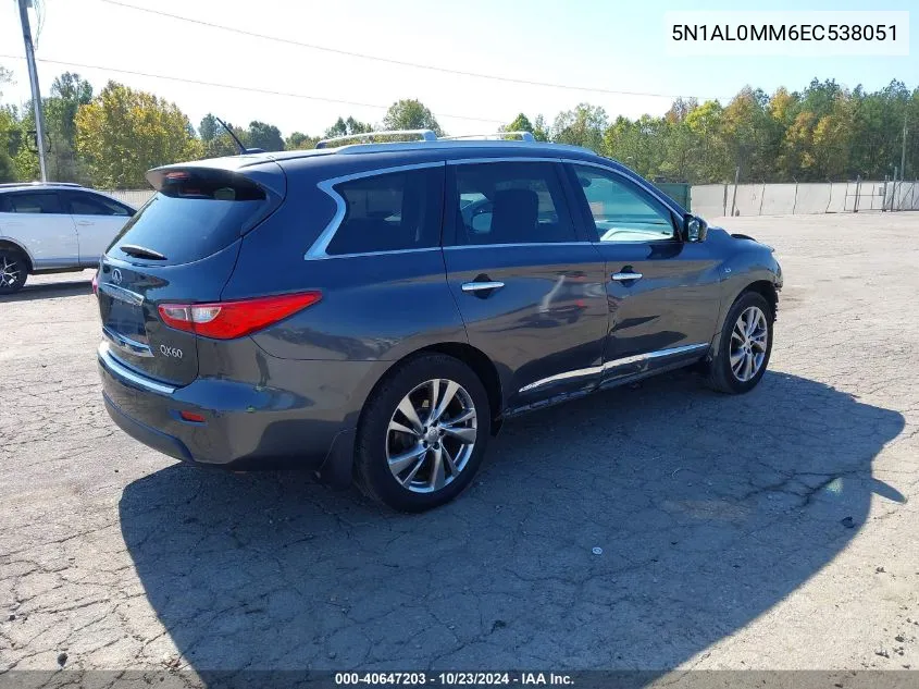 5N1AL0MM6EC538051 2014 Infiniti Qx60