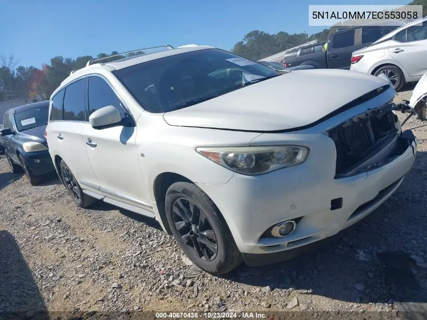 5N1AL0MM7EC553058 2014 Infiniti Qx60