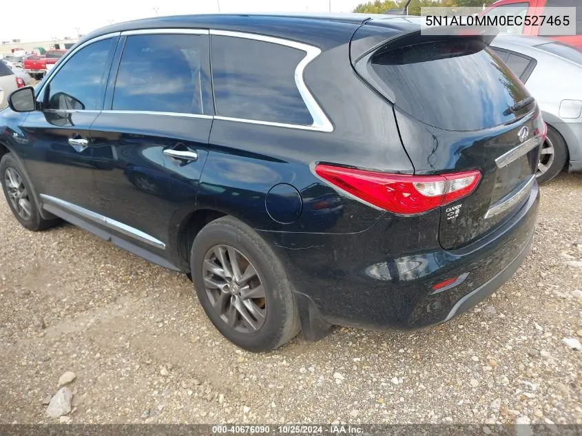 2014 Infiniti Qx60 VIN: 5N1AL0MM0EC527465 Lot: 40676090