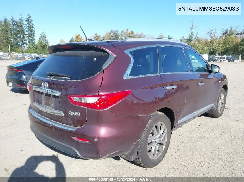 5N1AL0MM3EC529033 2014 Infiniti Qx60