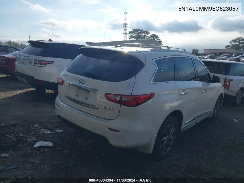 2014 Infiniti Qx60 VIN: 5N1AL0MM9EC523057 Lot: 40804394