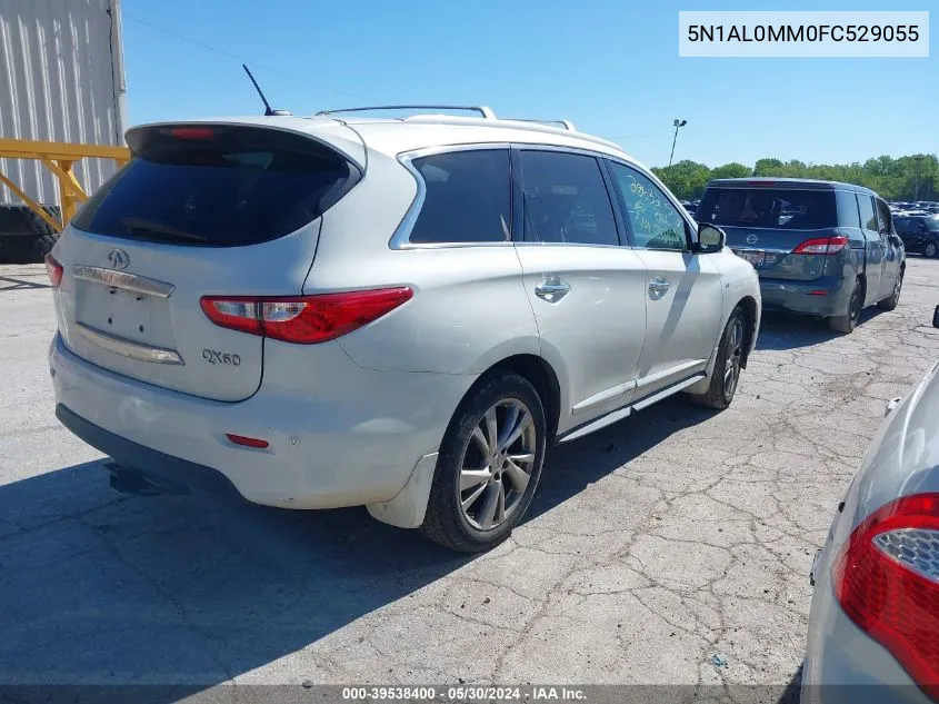 2015 Infiniti Qx60 VIN: 5N1AL0MM0FC529055 Lot: 39538400