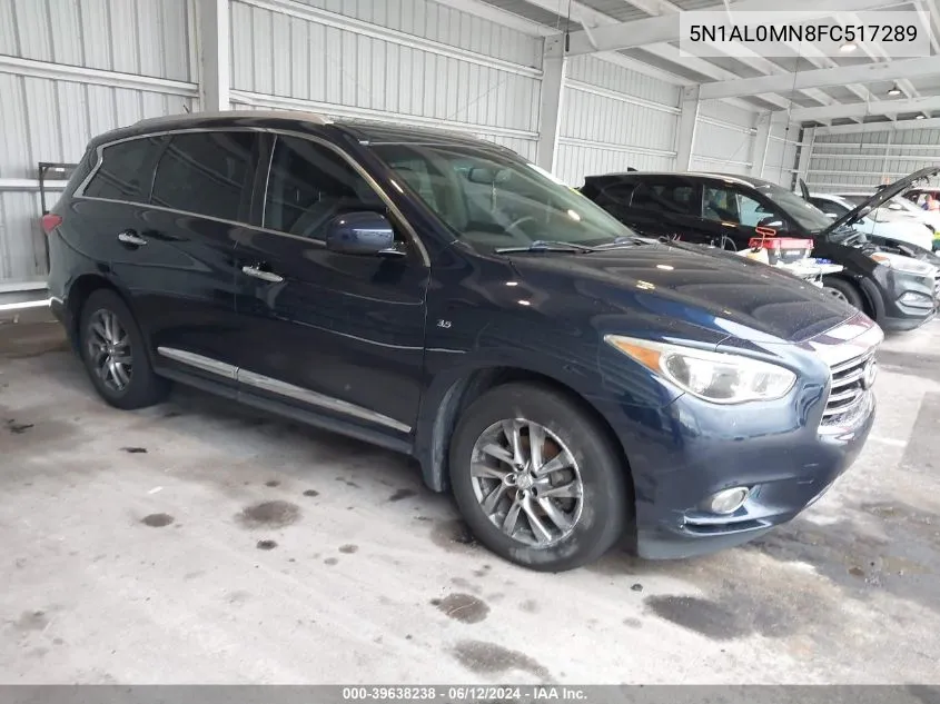 2015 Infiniti Qx60 VIN: 5N1AL0MN8FC517289 Lot: 39638238