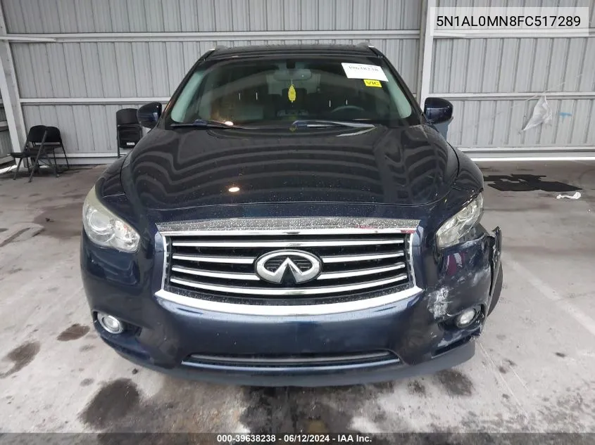 2015 Infiniti Qx60 VIN: 5N1AL0MN8FC517289 Lot: 39638238