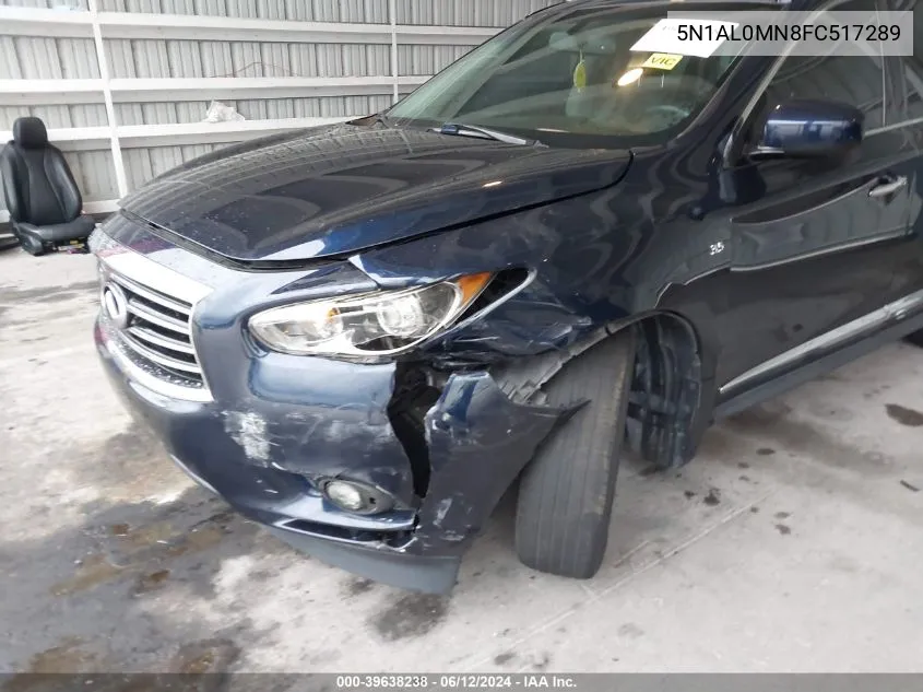 2015 Infiniti Qx60 VIN: 5N1AL0MN8FC517289 Lot: 39638238