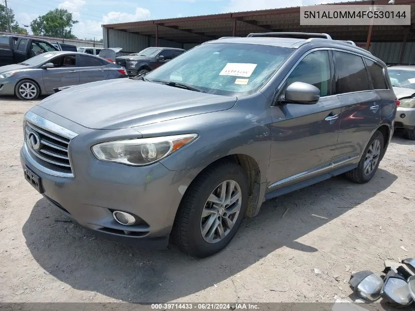 2015 Infiniti Qx60 VIN: 5N1AL0MM4FC530144 Lot: 39714433