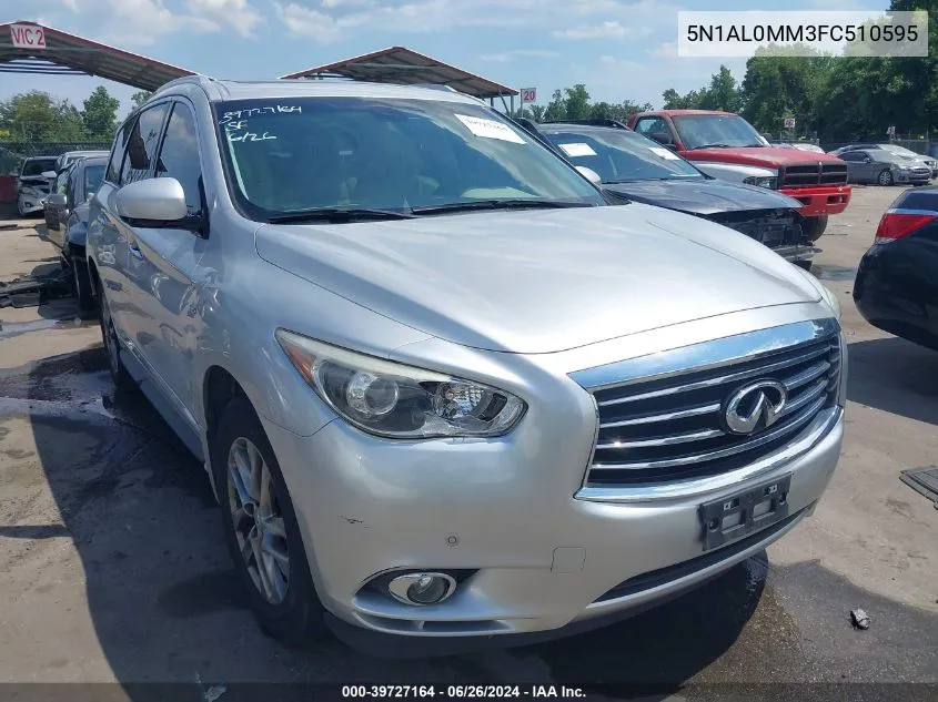 2015 Infiniti Qx60 VIN: 5N1AL0MM3FC510595 Lot: 39727164