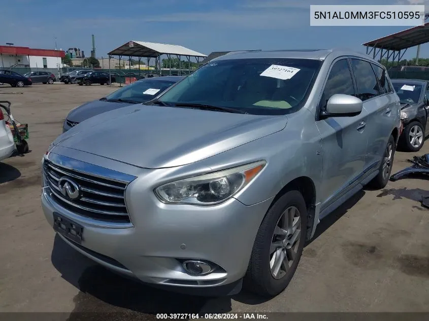 2015 Infiniti Qx60 VIN: 5N1AL0MM3FC510595 Lot: 39727164