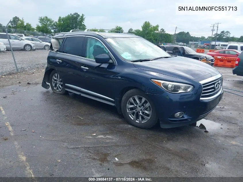 2015 Infiniti Qx60 VIN: 5N1AL0MN0FC551713 Lot: 39884137