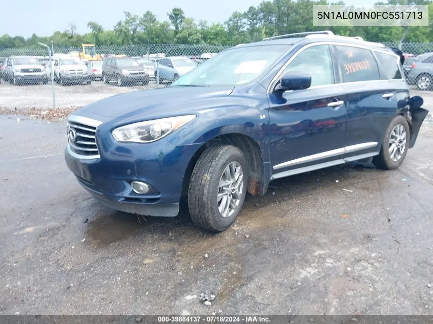 2015 Infiniti Qx60 VIN: 5N1AL0MN0FC551713 Lot: 39884137