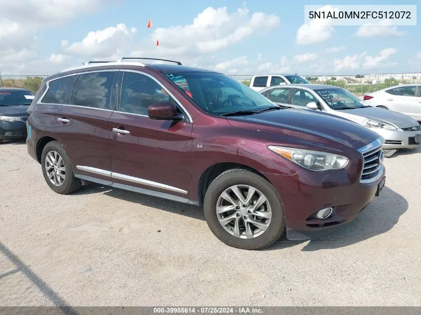 2015 Infiniti Qx60 VIN: 5N1AL0MN2FC512072 Lot: 39955614