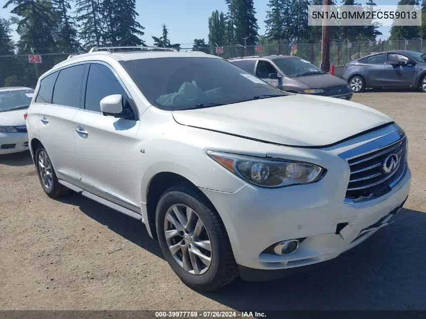 2015 Infiniti Qx60 VIN: 5N1AL0MM2FC559013 Lot: 39977759