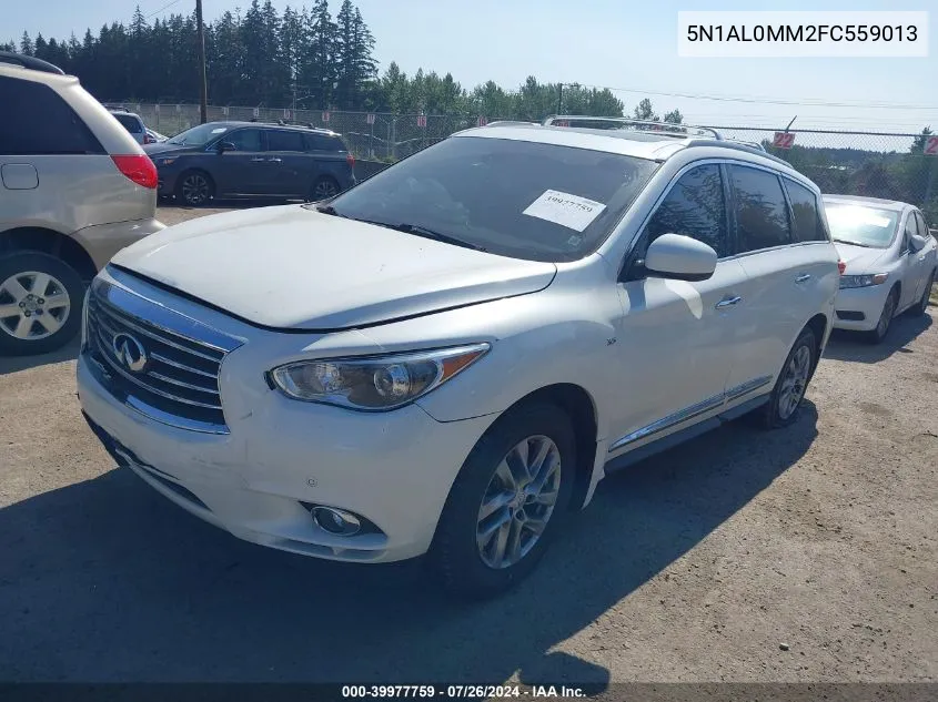 2015 Infiniti Qx60 VIN: 5N1AL0MM2FC559013 Lot: 39977759