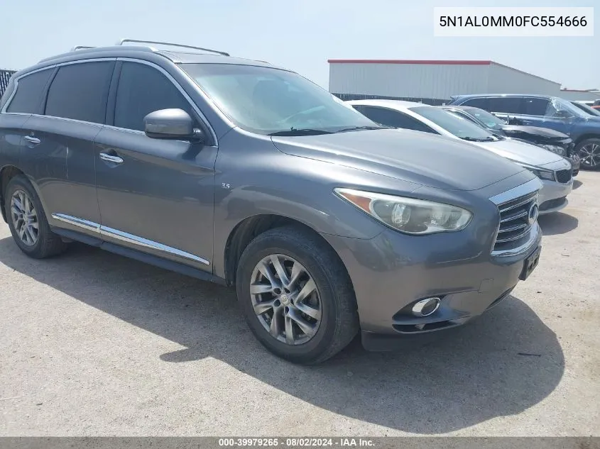 2015 Infiniti Qx60 VIN: 5N1AL0MM0FC554666 Lot: 39979265