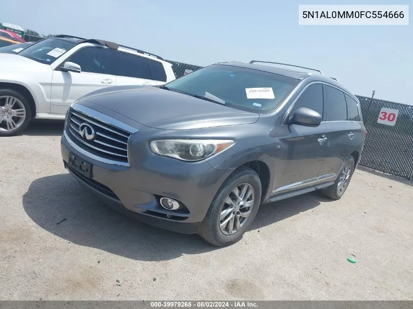 2015 Infiniti Qx60 VIN: 5N1AL0MM0FC554666 Lot: 39979265