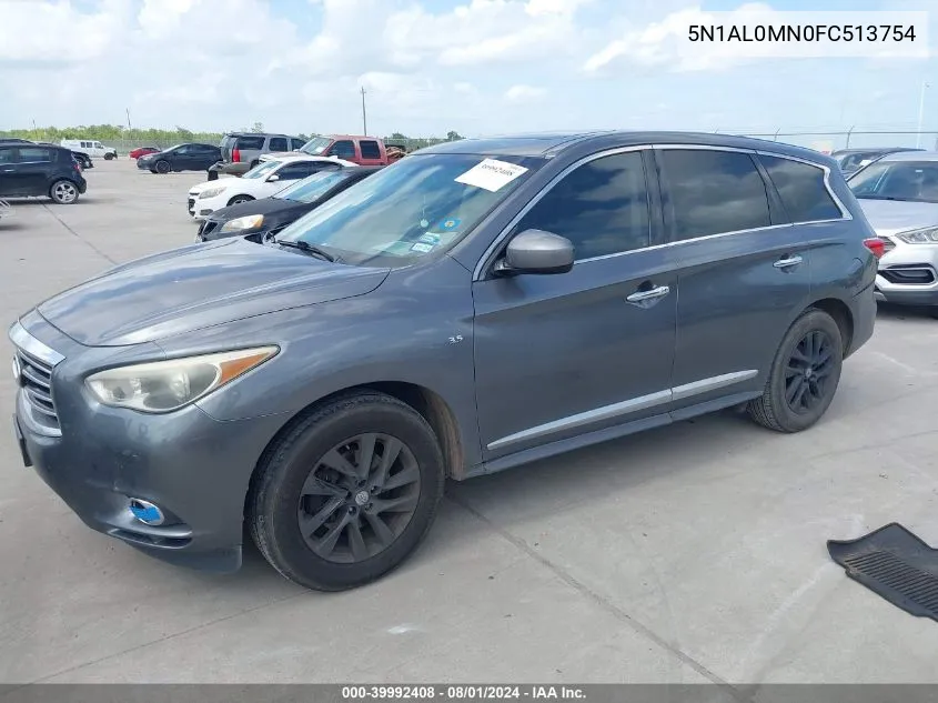 2015 Infiniti Qx60 VIN: 5N1AL0MN0FC513754 Lot: 39992408