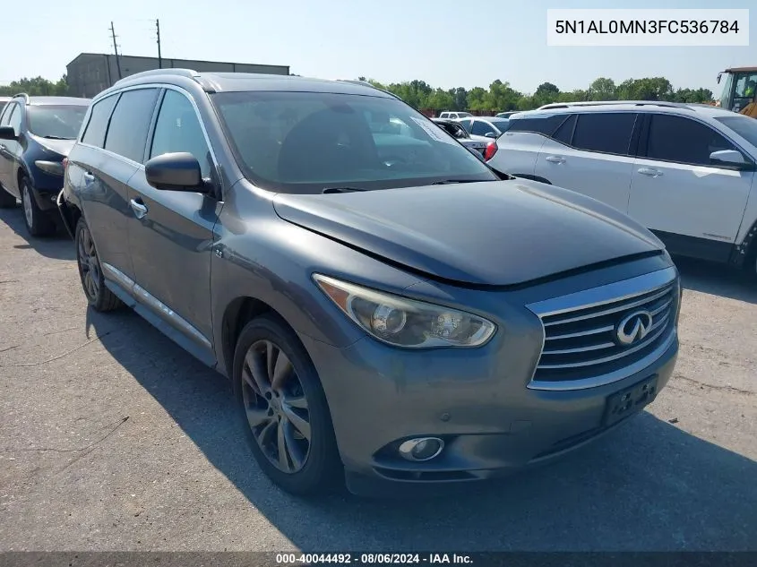 2015 Infiniti Qx60 VIN: 5N1AL0MN3FC536784 Lot: 40044492