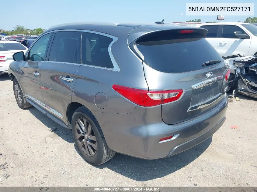 2015 Infiniti Qx60 VIN: 5N1AL0MN2FC527171 Lot: 40048727