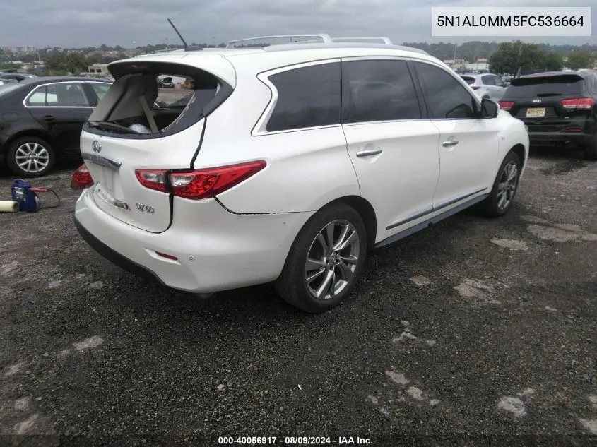 2015 Infiniti Qx60 VIN: 5N1AL0MM5FC536664 Lot: 40056917