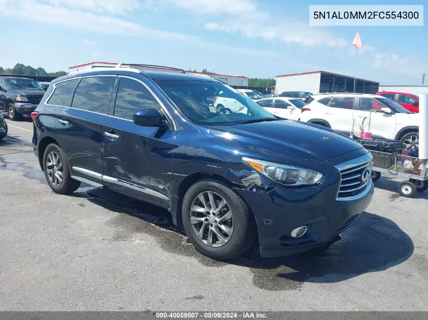 2015 Infiniti Qx60 VIN: 5N1AL0MM2FC554300 Lot: 40059507