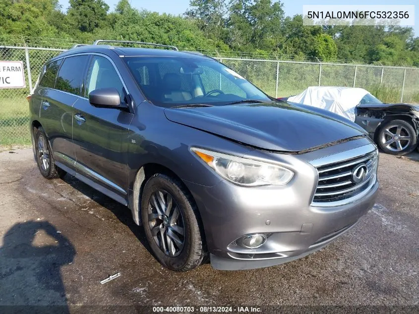 2015 Infiniti Qx60 VIN: 5N1AL0MN6FC532356 Lot: 40080703