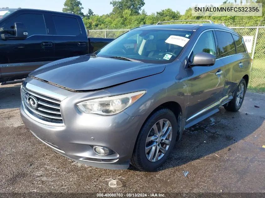 2015 Infiniti Qx60 VIN: 5N1AL0MN6FC532356 Lot: 40080703