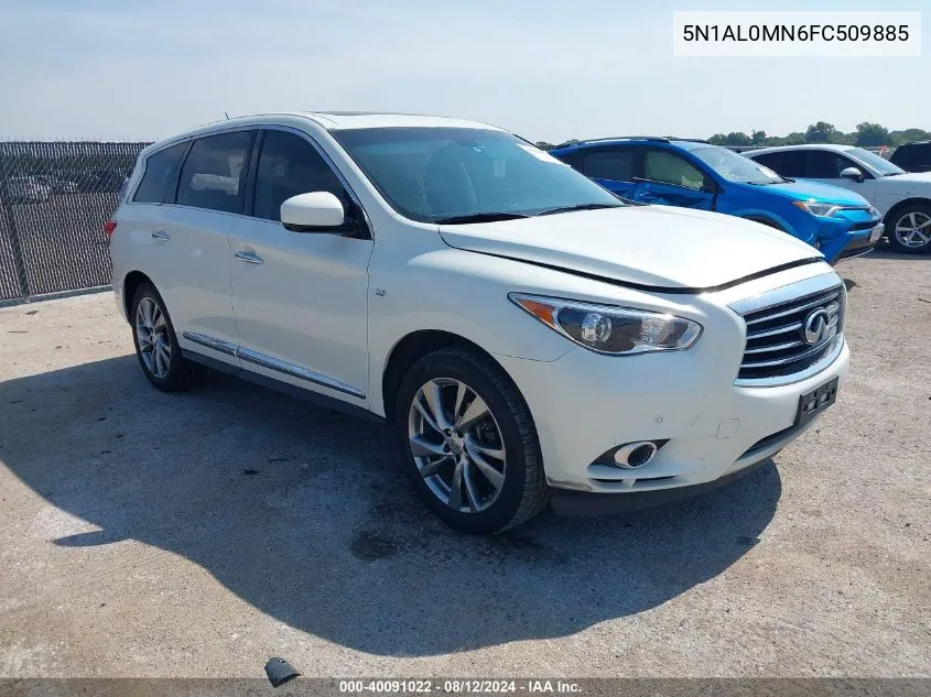 2015 Infiniti Qx60 VIN: 5N1AL0MN6FC509885 Lot: 40091022