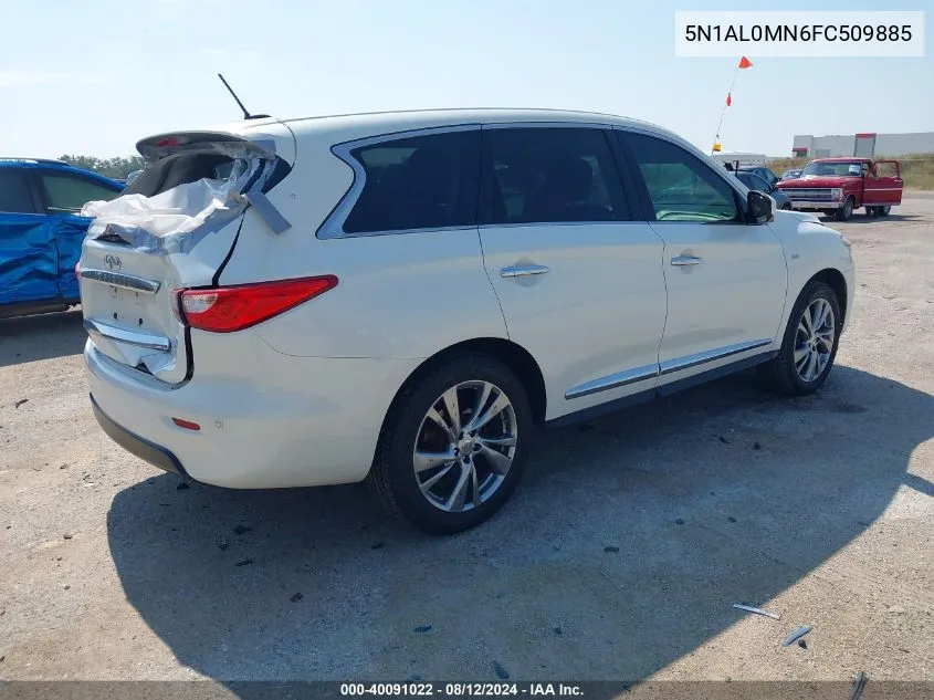 2015 Infiniti Qx60 VIN: 5N1AL0MN6FC509885 Lot: 40091022