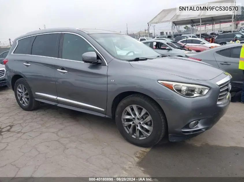 2015 Infiniti Qx60 VIN: 5N1AL0MN9FC530570 Lot: 40180895